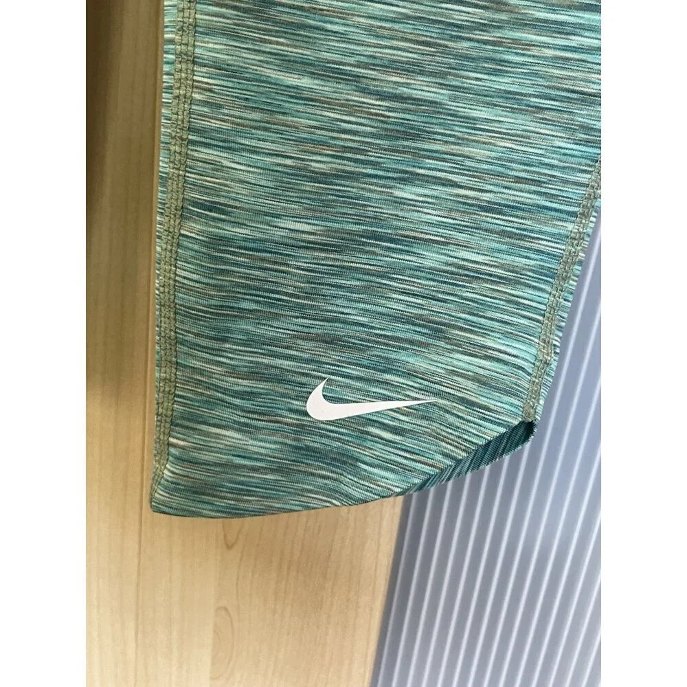 Nike Girls Kids High-Rise Training Leggings Green Sz‎ L Gym Running